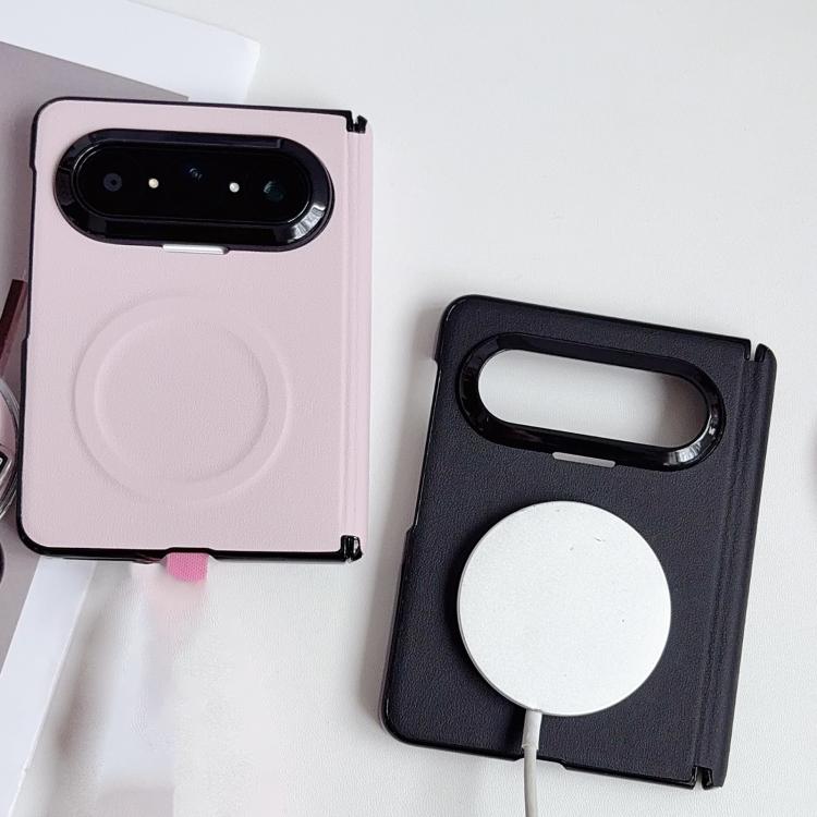 For Huawei Pura X Max Integrated Hinge Magnetic Leather-Texture PC Phone Case