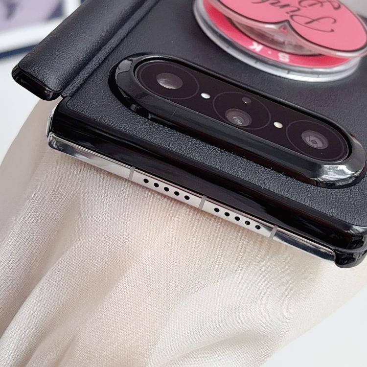 For Huawei Pura X Max Integrated Hinge Magnetic Leather-Texture PC Phone Case