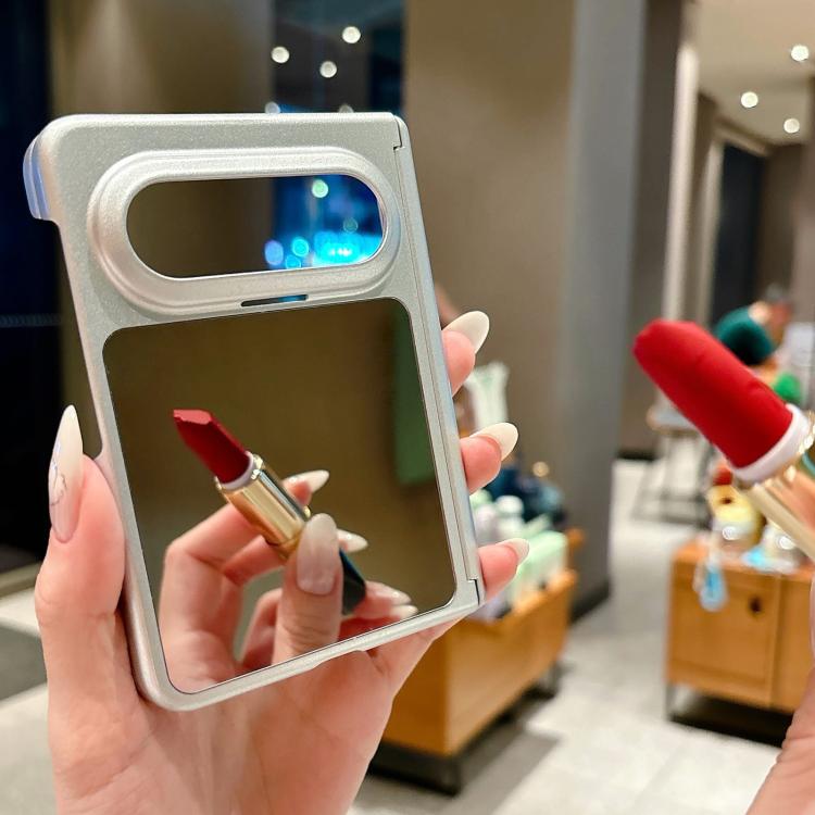 For Huawei Pura X Max Painted Silver Magnetic Dual-Hinge PC Phone Case
