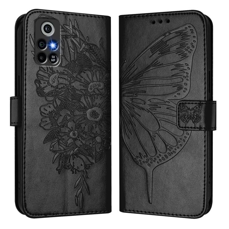 For Orbic Trophy 5G Embossed Butterfly Leather Phone Case