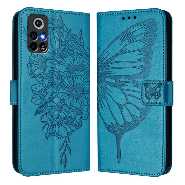 For Orbic Trophy 5G Embossed Butterfly Leather Phone Case