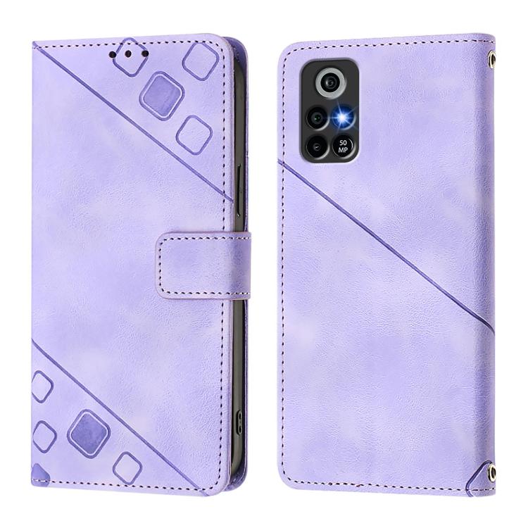 For Orbic Trophy 5G Skin-feel Embossed Leather Phone Case