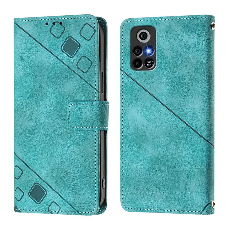 For Orbic Trophy 5G Skin-feel Embossed Leather Phone Case