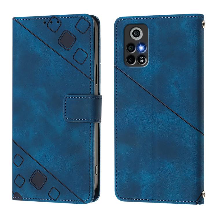 For Orbic Trophy 5G Skin-feel Embossed Leather Phone Case