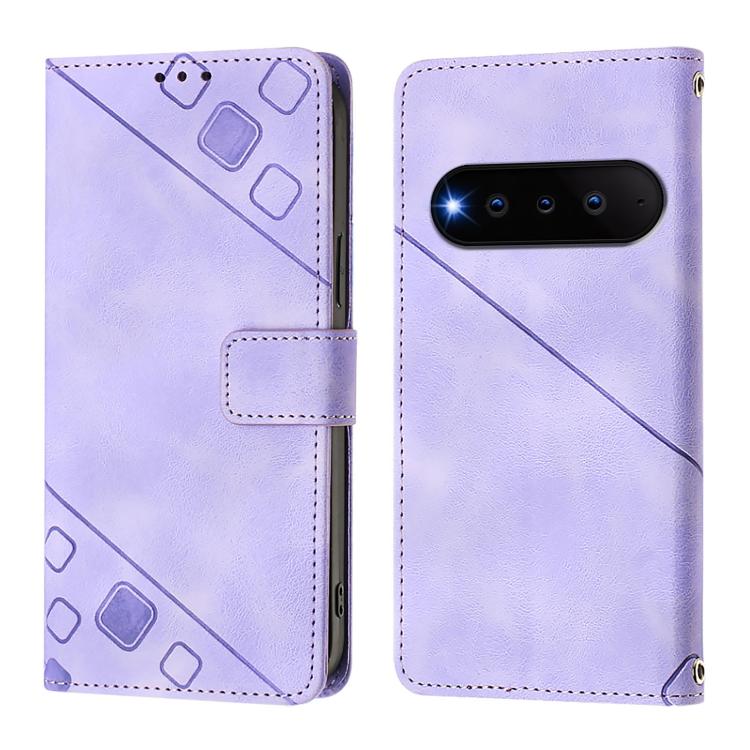 For Natural AI Phone 5G Skin-feel Embossed Leather Phone Case