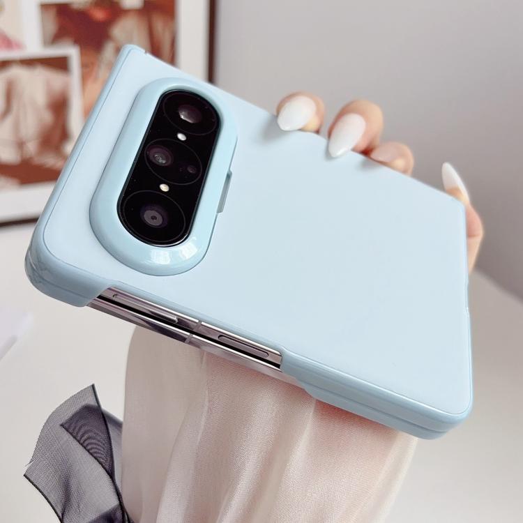 For Huawei Pura X Max Magnetic-Hinge Solid-Color Leather-Texture PC Phone Case