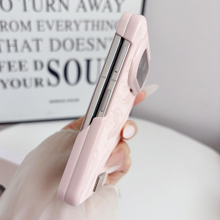 For Huawei Pura X Max Nameplate Magnetic-Hinge Water Ripples PC Phone Case