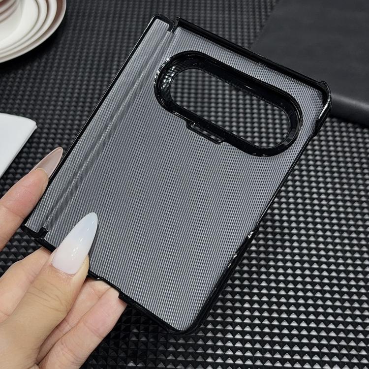 For Huawei Pura X Max Solid-Color Crazy Horse Leather-Texture Magnetic-Hinge Magnetic Ring PC Phone Case