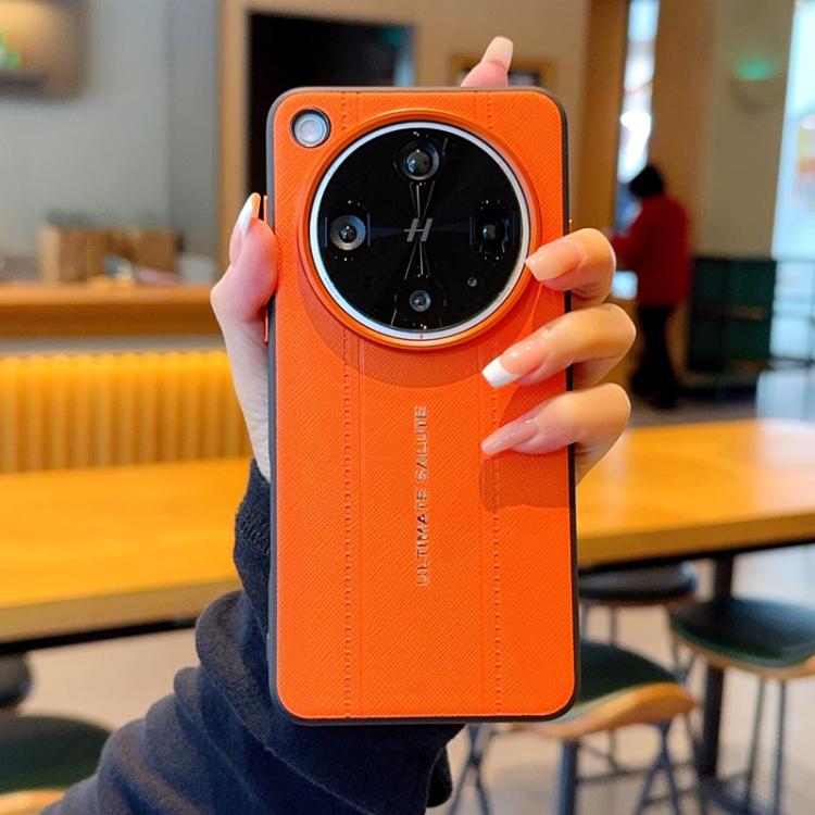 For OPPO Find X8 Ultra Metal Camera Lens Frame Buttons Vegan Leather Phone Case