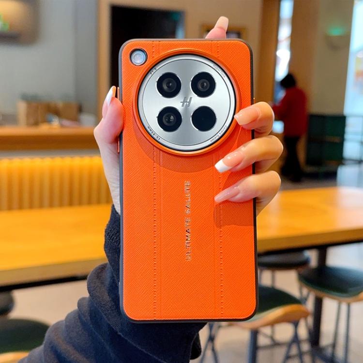 For OPPO Find X8s Metal Camera Lens Frame Buttons Vegan Leather Phone Case