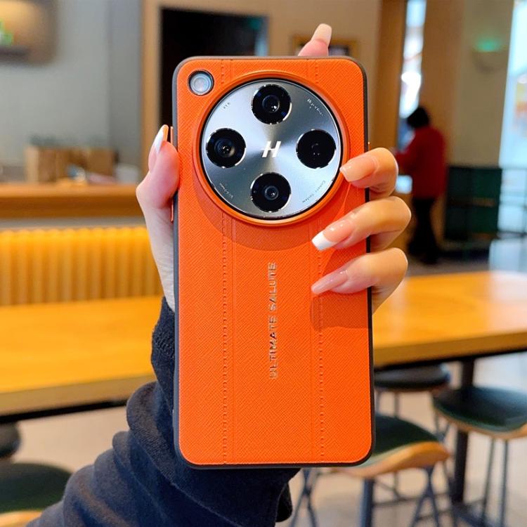 For OPPO Find X8 Pro Metal Camera Lens Frame Buttons Vegan Leather Phone Case