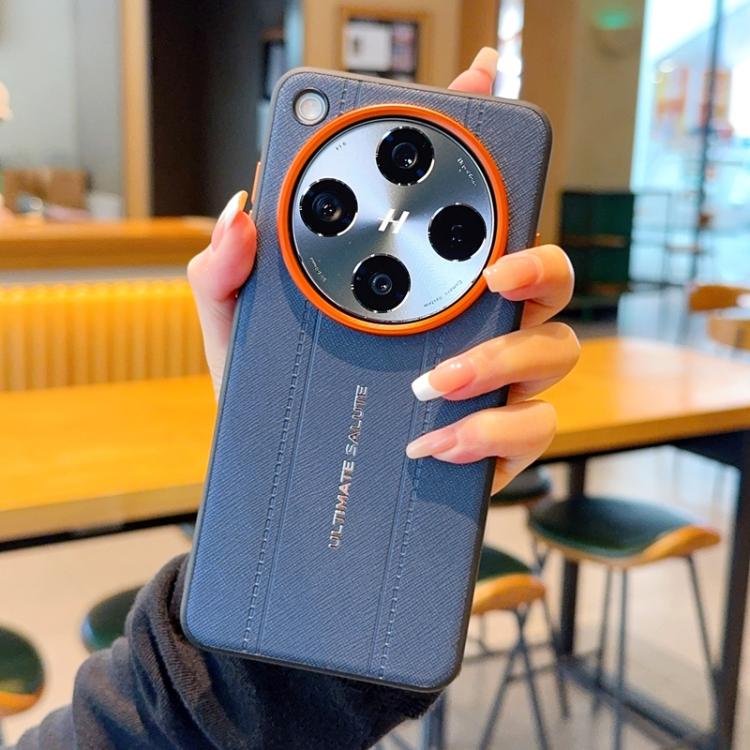 For OPPO Find X8 Pro Metal Camera Lens Frame Buttons Vegan Leather Phone Case