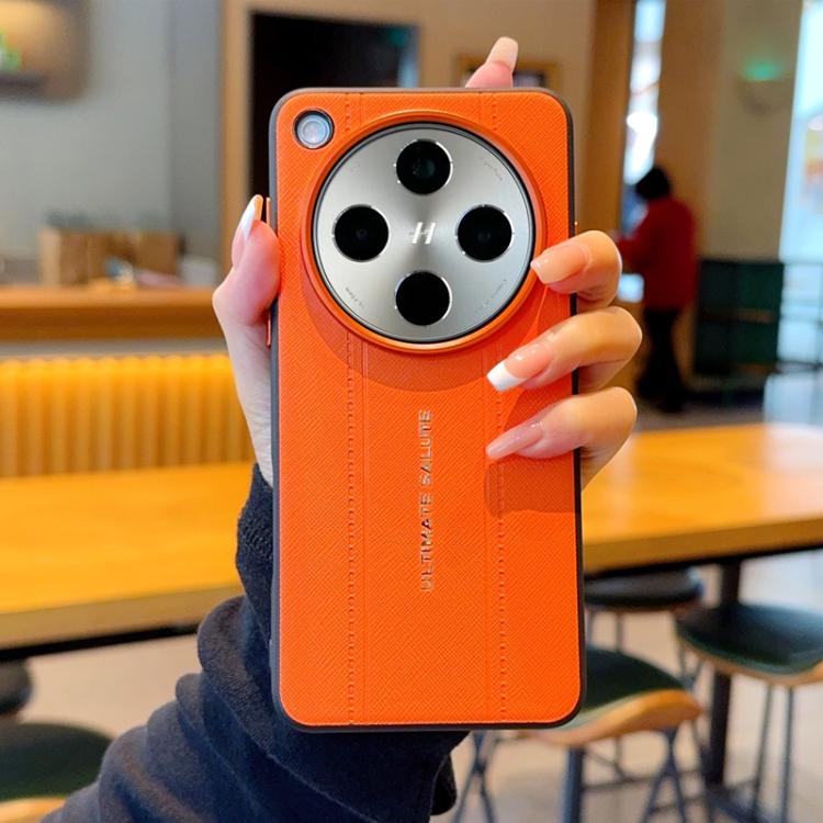 For OPPO Find X8 Metal Camera Lens Frame Buttons Vegan Leather Phone Case