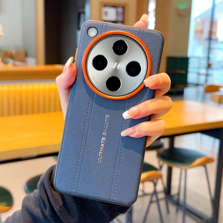 For OPPO Find X8 Metal Camera Lens Frame Buttons Vegan Leather Phone Case