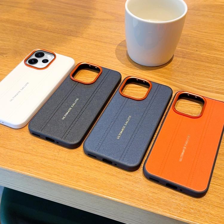 For OPPO Find X8 Pro Metal Camera Lens Frame Buttons Vegan Leather Phone Case