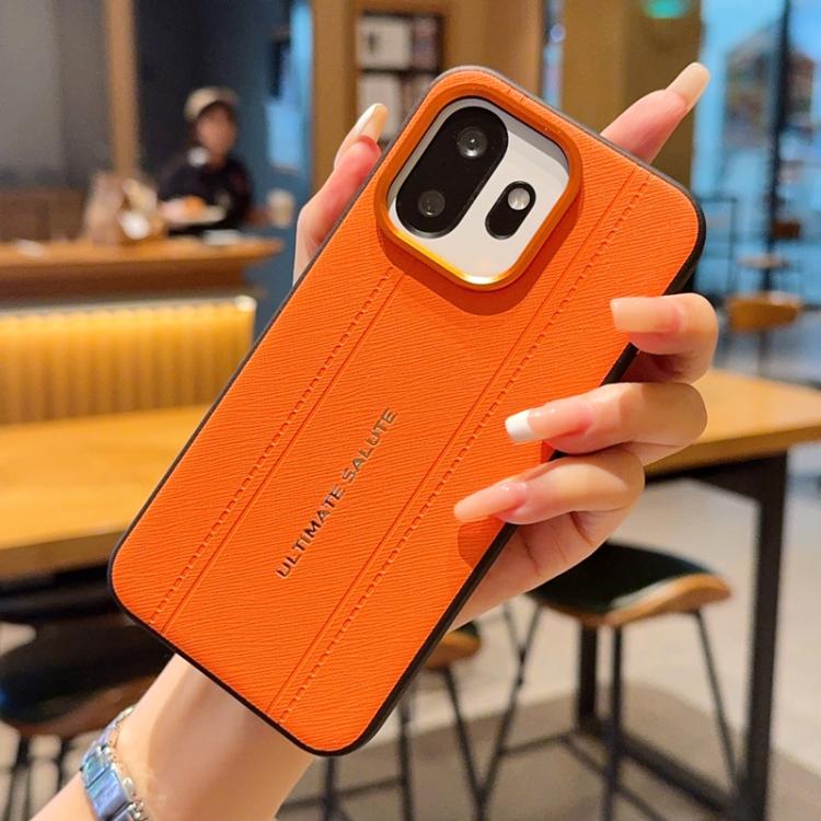 For OnePlus 15T Metal Camera Lens Frame Buttons Vegan Leather Phone Case