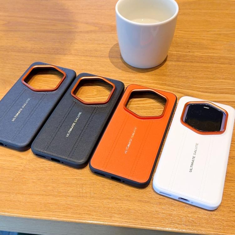 For Honor Magic8 RSR Porsche Design Metal Camera Lens Frame Buttons Vegan Leather Phone Case