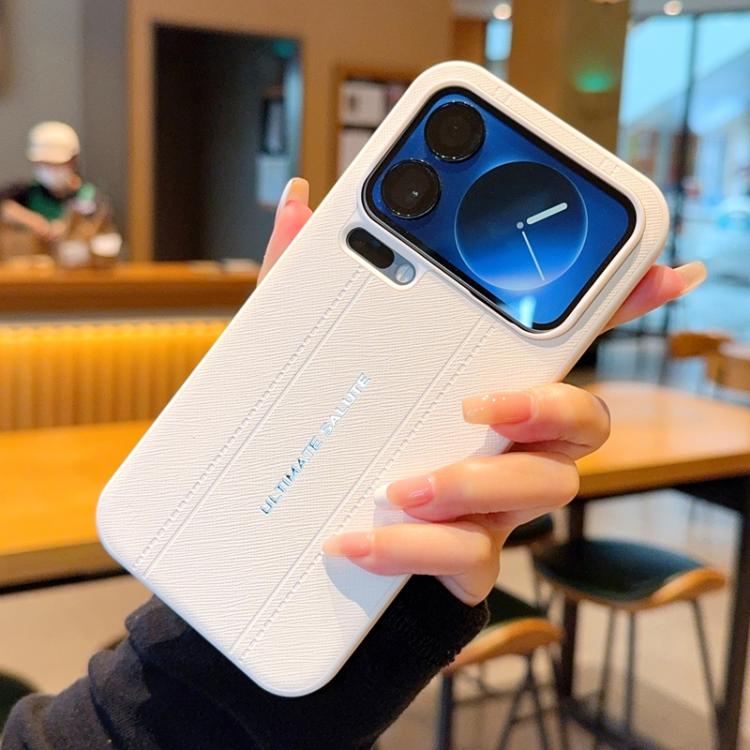 For Xiaomi 17 Pro Max Metal Camera Lens Frame Buttons Vegan Leather Phone Case