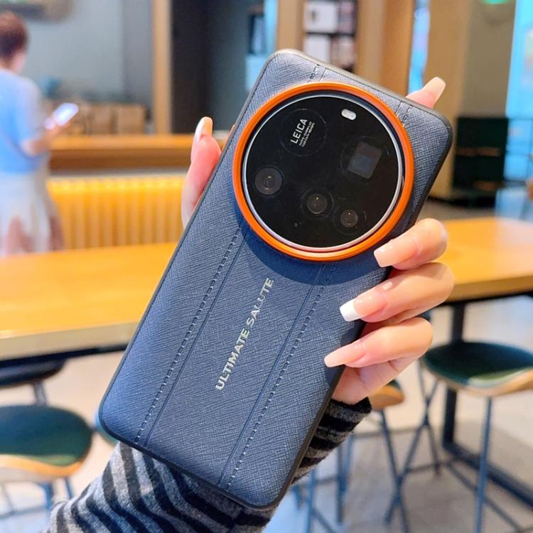 For Xiaomi 15 Ultra Metal Camera Lens Frame Buttons Vegan Leather Phone Case