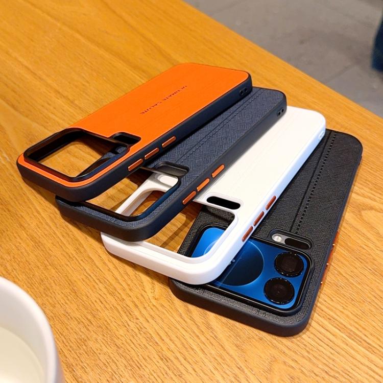 For Xiaomi 14 Metal Camera Lens Frame Buttons Vegan Leather Phone Case
