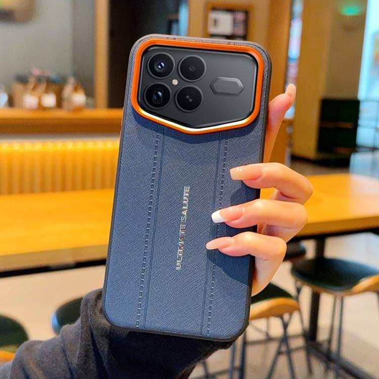 For Redmi K90 Pro Max Champion Edition Metal Camera Lens Frame Buttons Vegan Leather Phone Case