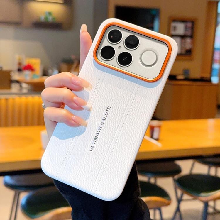 For Redmi K90 Pro Max / Poco F8 Ultra 5G Metal Camera Lens Frame Buttons Vegan Leather Phone Case