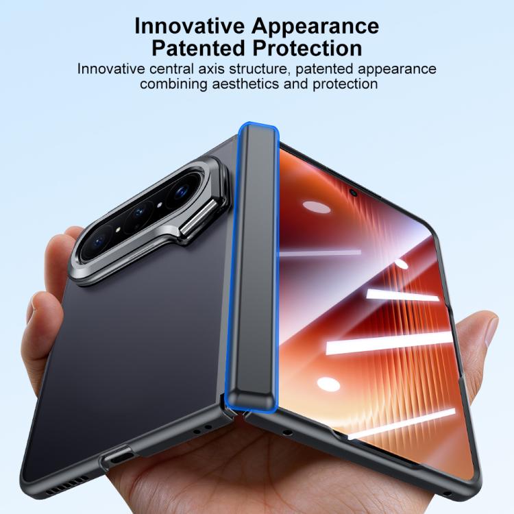 For Huawei Pura X Max Integrated Matte Skin Feel Phone Case with Camera Holder