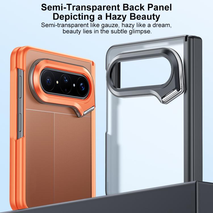 For Huawei Pura X Max Integrated Matte Skin Feel Phone Case with Camera Holder