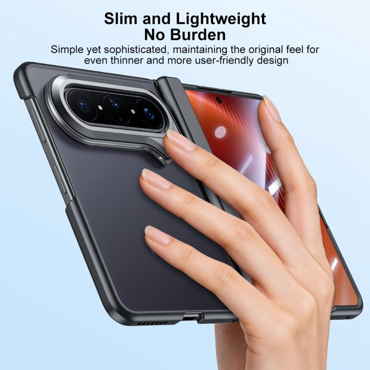 For Huawei Pura X Max Integrated Matte Skin Feel Phone Case with Camera Holder