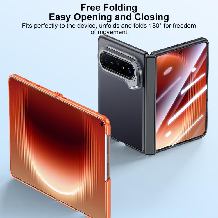 For Huawei Pura X Max Integrated Matte Skin Feel Phone Case with Camera Holder