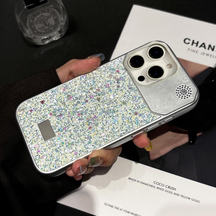 For iPhone 16 Pro Starry Sequin Diamond PC Phone Case
