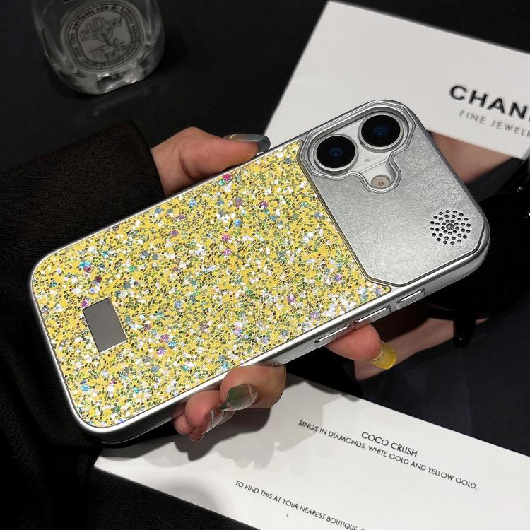 For iPhone 16 Plus Starry Sequin Diamond PC Phone Case