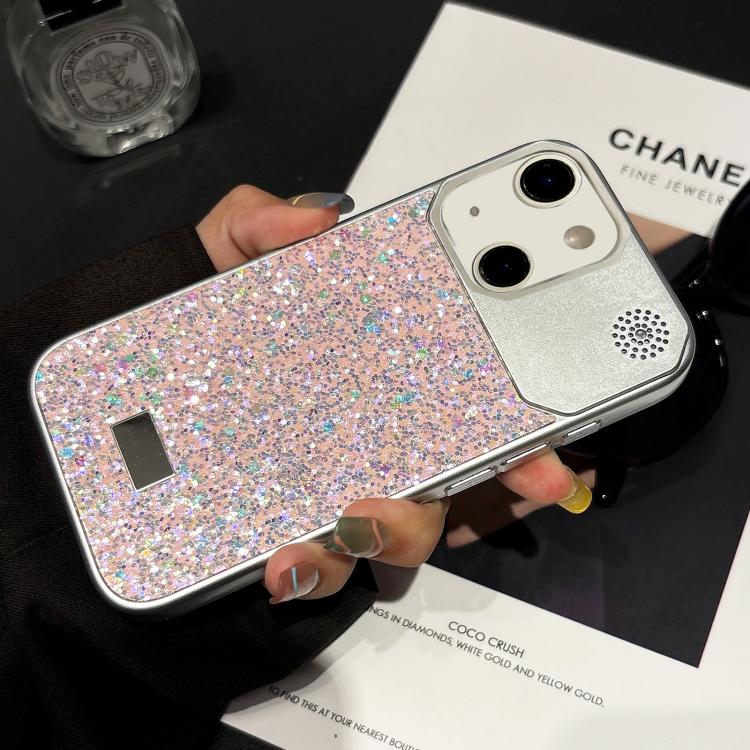 For iPhone 15 Plus / 14 Plus Starry Sequin Diamond PC Phone Case