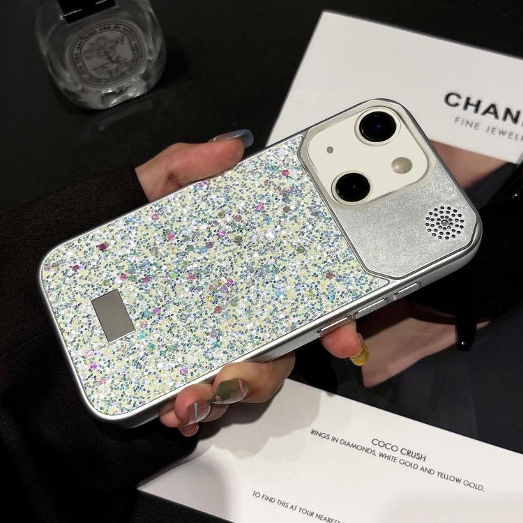 For iPhone 14 / 13 Starry Sequin Diamond PC Phone Case