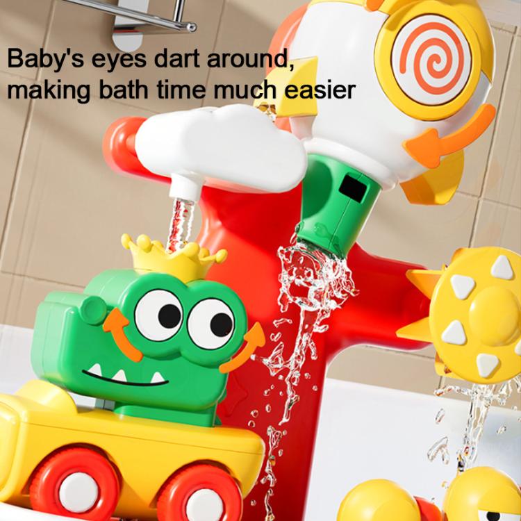 Baby Bath Water Play Shower Duck Interactive Toy Set, Version:Battery