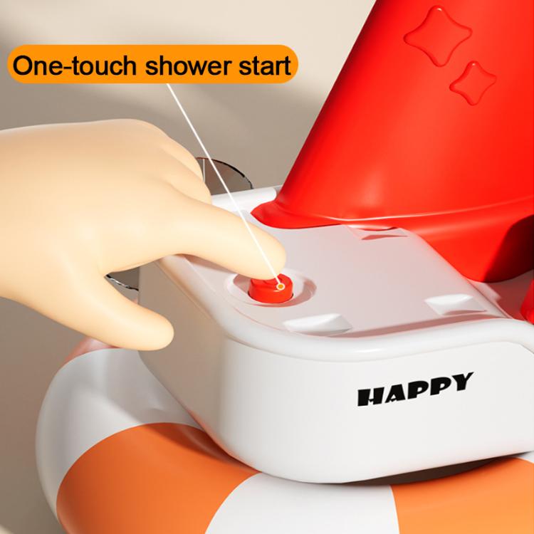 Baby Bath Water Play Shower Duck Interactive Toy Set, Version:Rechargeable