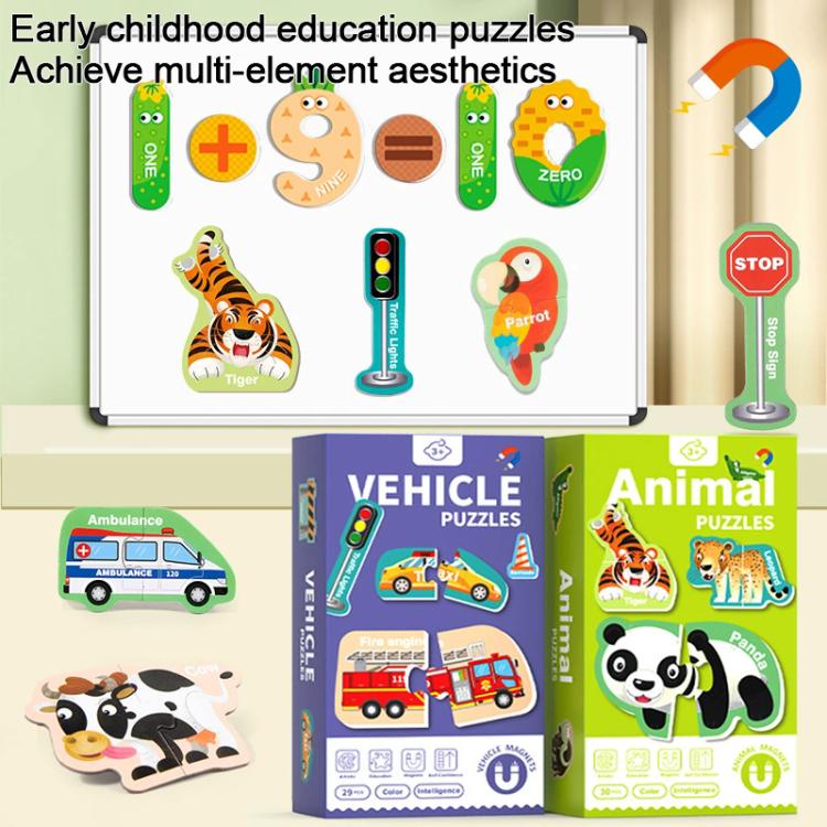 Kids Early Education Magnetic Refrigerator Puzzle Educational Toy