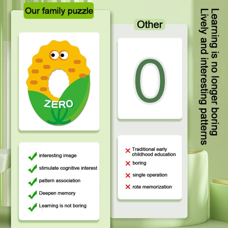 Kids Early Education Magnetic Refrigerator Puzzle Educational Toy