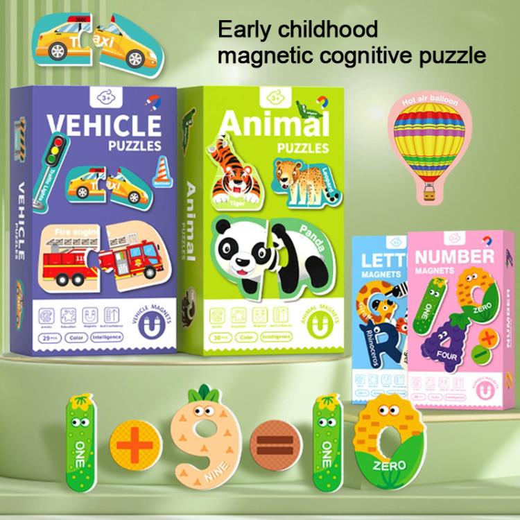 Kids Early Education Magnetic Refrigerator Puzzle Educational Toy