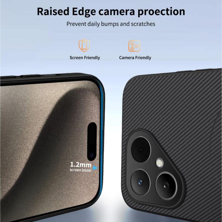 For Tecno Pova Curve 2 WANLONFENG TQ Series Magnetic Carbon Fiber Texture PC Hybrid TPU Phone Case