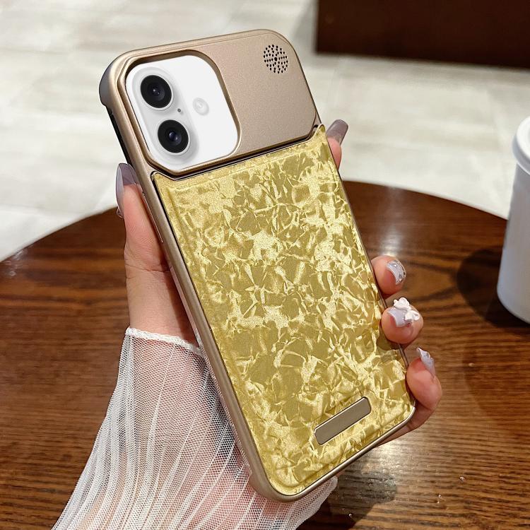 For iPhone 16 Magnetic 3D Illusory Color Leather Texture Phone Case