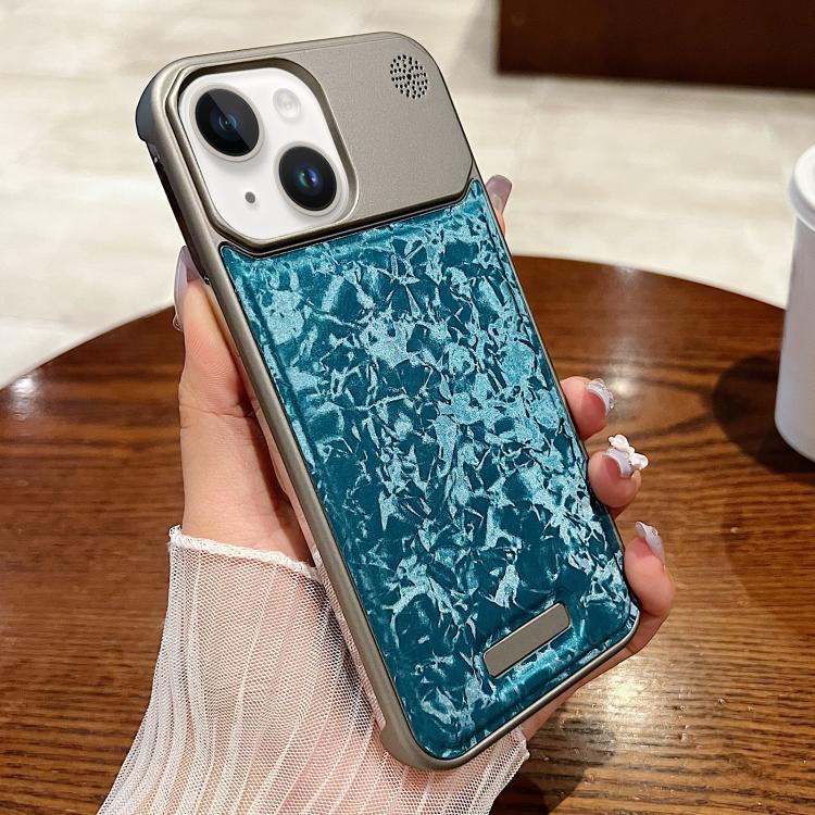 For iPhone 14 Plus Magnetic 3D Illusory Color Leather Texture Phone Case
