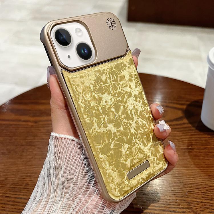 For iPhone 14 Plus Magnetic 3D Illusory Color Leather Texture Phone Case