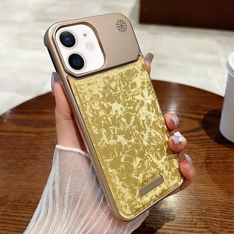For iPhone 12 Magnetic 3D Illusory Color Leather Texture Phone Case
