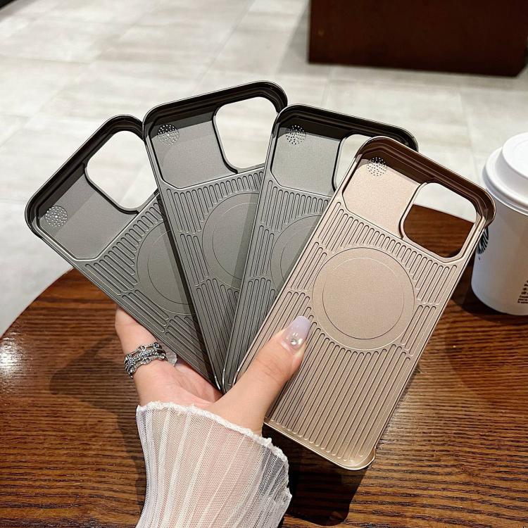 For iPhone 15 Pro Max Magnetic 3D Illusory Color Leather Texture Phone Case