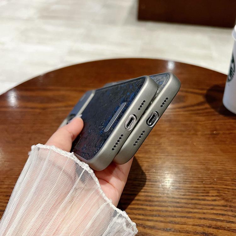 For iPhone 17 Pro Max Magnetic 3D Illusory Color Leather Texture Phone Case