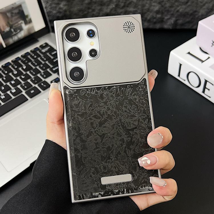 For Galaxy S24 Ultra 5G Magnetic 3D Illusory Color Leather Texture Phone Case