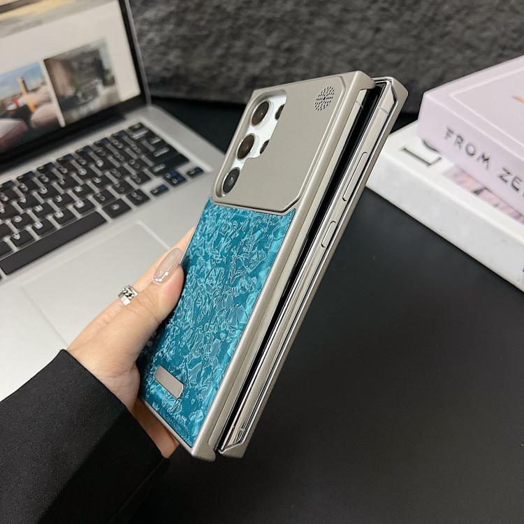 For Galaxy S23 Ultra 5G Magnetic 3D Illusory Color Leather Texture Phone Case
