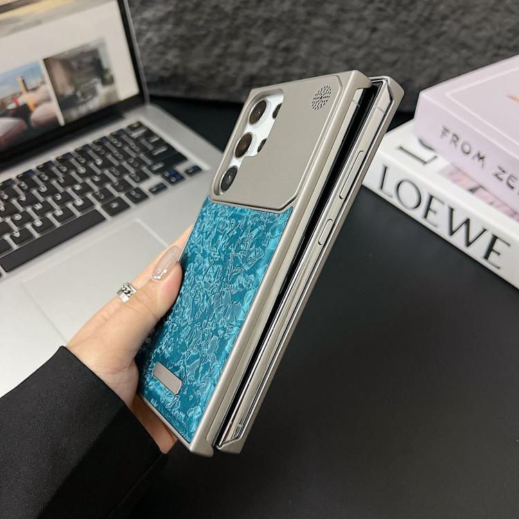 For Galaxy S23 Ultra 5G Magnetic 3D Illusory Color Leather Texture Phone Case