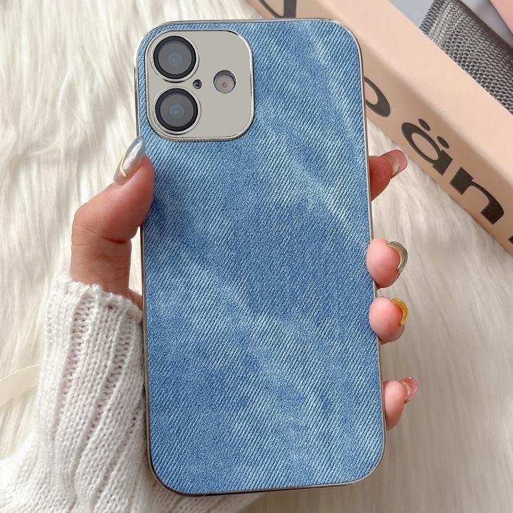 For iPhone 17 Denim Pattern TPU Shockproof Phone Case